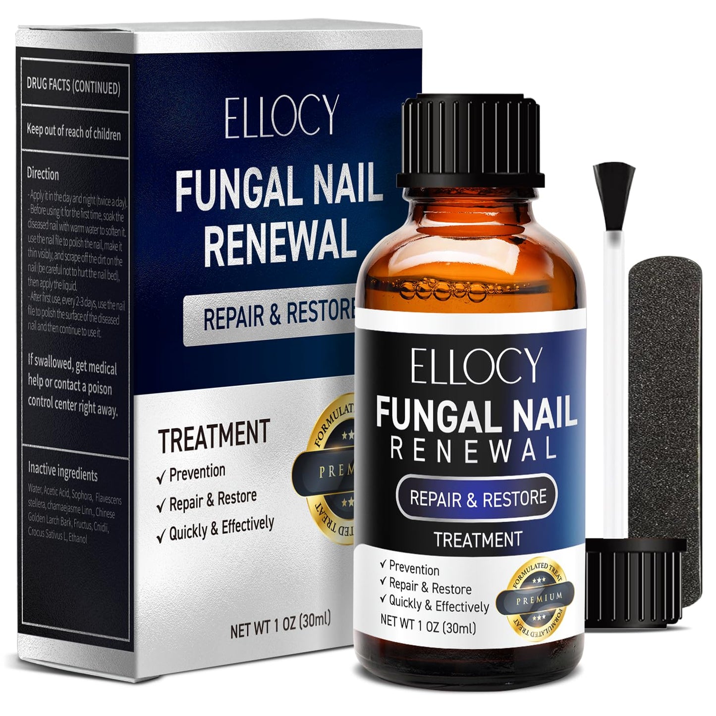 Toenail Fungus Treatment Extra Strength: Repair Damaged Toenail and Fingernail Fungus Treatment - Nail Repair Liquid 30ml