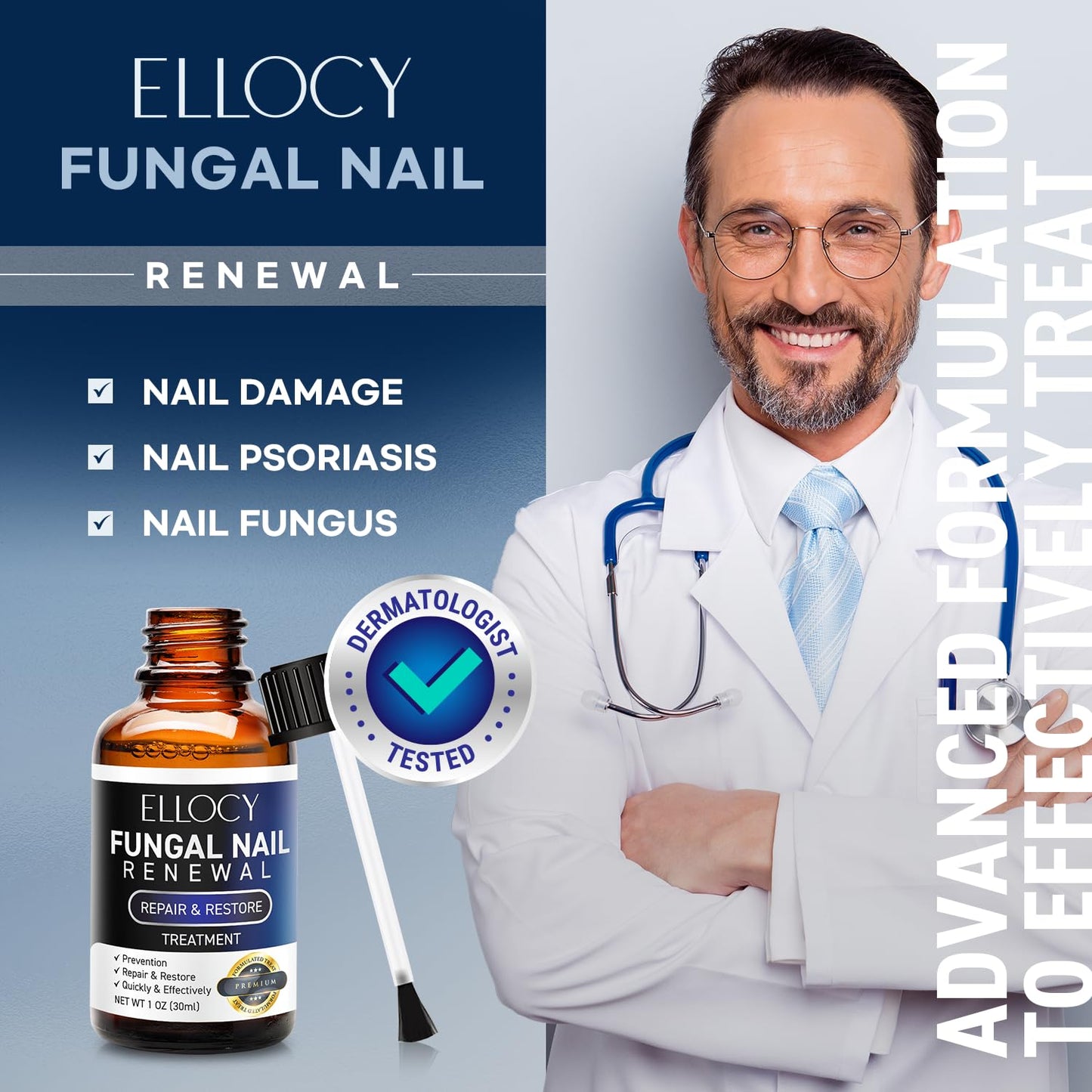 Toenail Fungus Treatment Extra Strength: Repair Damaged Toenail and Fingernail Fungus Treatment - Nail Repair Liquid 30ml