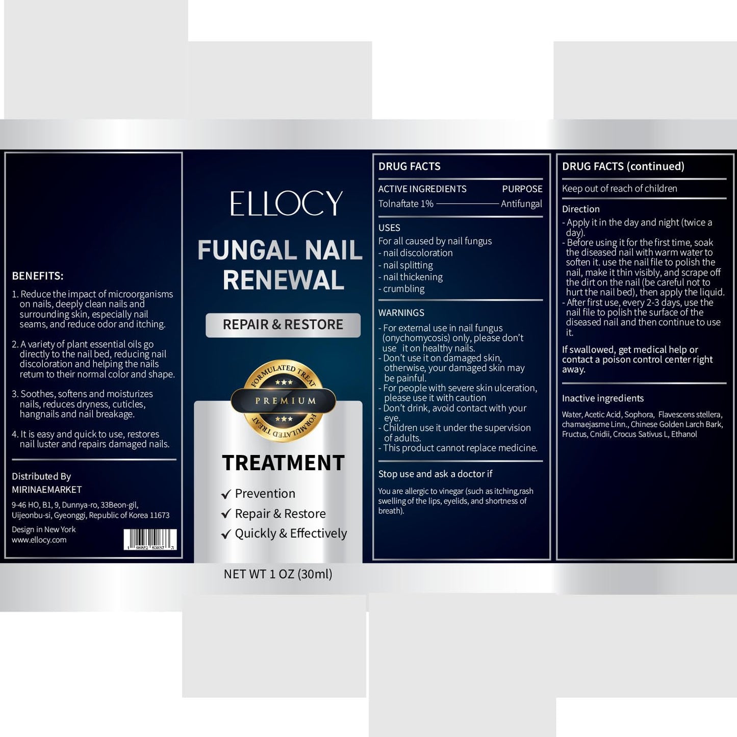 Toenail Fungus Treatment Extra Strength: Repair Damaged Toenail and Fingernail Fungus Treatment - Nail Repair Liquid 30ml